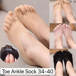 Five Fingers Toe Socks Ladies Invisible Socks Mesh Ankle Socks Yoga Socks for Adult
