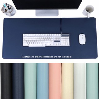 RUSAFE Double - Side PU Leather Desk Pad, Waterproof Mouse Keyboard Pad Portable Large mouse pad (1)