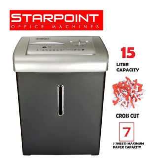 【Ready Stock】◆✑❆Crosscut paper shredder machine .Heavy Duty Starpoint C116-A Paper Shredder. 15liter