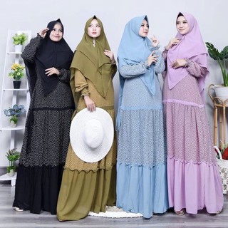 [COD] Syari set Muslim dress set with hijab (Jakarta made) (1)