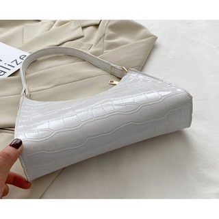 Korean fashion shoulder croco leather ladies women bag sling Yazi #2859 (8)