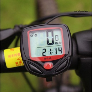 WOLFZONE Bike Computer With LCD Digital Display Waterproof Bicycle Odometer Speedometer Cycling