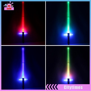 （Citytimes） Colorful Cross Telescopic Laser Sword Children Toy Sword Outdoor Lightsaber