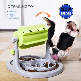 Interactive Pet Food Feeder Dog Cat Dispenser Slow Pet Foods Feeding Toys Anti Choke Dog Slow
