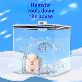 Summer Pets Hamster Cage Nest Cooling Cooler Water Cube Pet Cooling Ice Nest Hamster Cooling House Hamster Igloo Cooling House