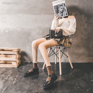 ∈British style small leather shoes single shoes female Mary Jane thick-soled student buckle jk Japan