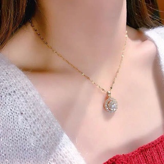 Women's Fashion Round Clavicle Chain Pendant Necklace Party Jewelry Costume Matching