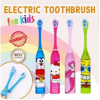 Cartoon Character Electric Toothbrush for Kids Battery Operated Children's Toothbrush