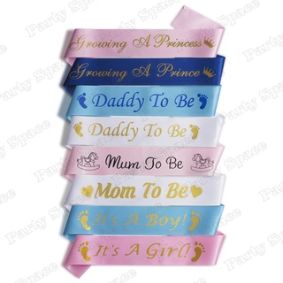 Mom To Be & Daddy To Be Sash Baby Shower Party Decoration Gender Reveal It’s a Boy It’s a Girl