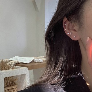 5Pcs/set Mini Delicate Stud Earrings Korean Simple Personality Trendy Women Cartilage Earings