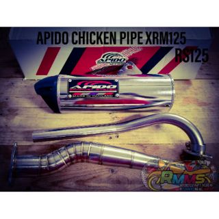 Apido chicken pipe (chrome) for xrm125/rs125