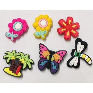 ◈✌❏Flowers Croc Shoe Charms Pins Jibbitz for Crocs For slippers bag and shoes