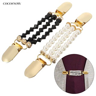 【COCOSNOW】 Imitation Pearl Cardigan Clip Holder Dress Shawl Clasp Pin
