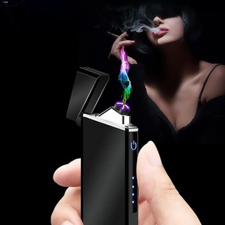 Matches & Fire Starters❆Rechargeable Dual Arc Lighter Zippo Style Windproof Plasma Arc Electronic E