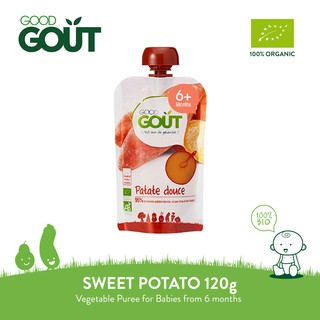 GOOD GOÛT Sweet Potato 120g Organic Baby Vegetable Puree for 4 months+
