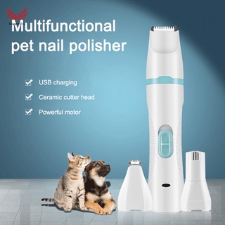 ♕◊Dog Nail Grinder Electric Rechargeable Pet Nail Trimmer Painless Paws Groom Smoothing for Small Me