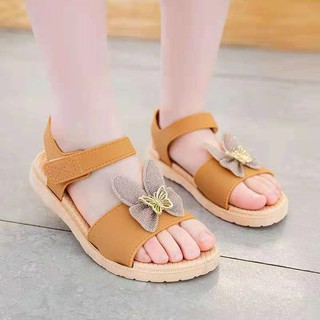 Girls Flat Sandals 26-35 Korean Style Velcro Sandals