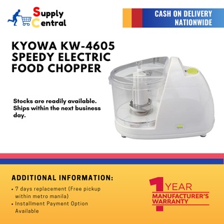 Kyowa Speedy Electric Food Chopper Onion Cutter Garlic Mincer Chopper Graters KW-4605