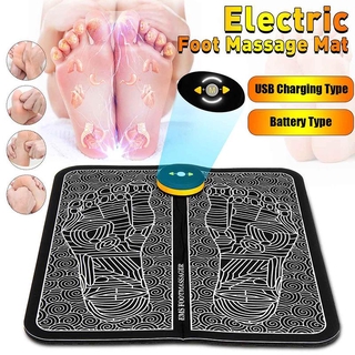Electric EMS Foot Massage Pad Feet Acupuncture Stimulator Massager acupuncture massage foot relaxation machine beauty foot vibrator training muscle therapy folding
