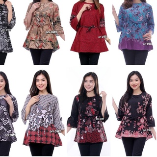 Discount! Batik Kalongan | Batik blouse Tops S M L XL XXL 057