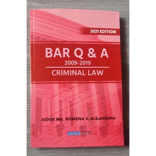 BAR Q&A CRIMINAL LAW 2021