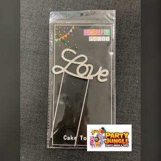 LOVE Cake Toppers Silver CQ-3