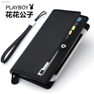 Playboy wallet men s wallet long wallet multi-card pocket wallet hand bag men zipper mobile phone ba