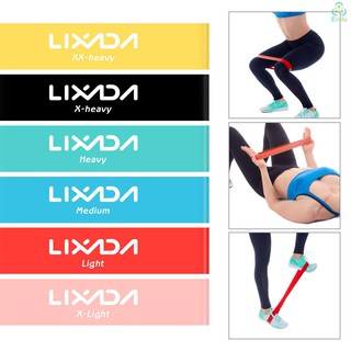 [COD]Lixada 6PCS Exercise Resistance Loop Band Elastic Booty Band for Yoga Home Gym Training