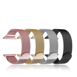 Milanese Loop Strap For smartwatch 38mm 42mm 40mm 44mm Stainless steel Metal bracelet correa iWatch for T500 W37 X7 X8