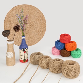 100M 1mm Natural Jute Twine Best Arts Crafts Gift Twine Christmas Twine Durable Packing String
