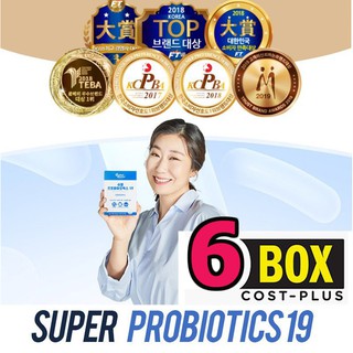 [Perfect Biotics]Korea Top Brand 1 SUPER PROBIOTICS 19 - 1 BOX(2g x 30 packs) x 6 Box [Cost Plus]