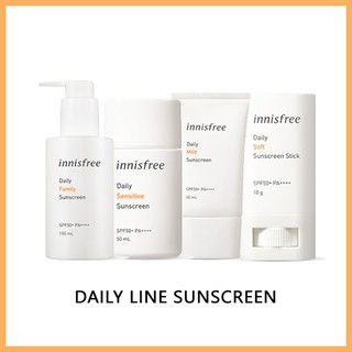 Innisfree Daily Sunscreen Line [Mild, Soft Sunstick, Sensitive, Family]