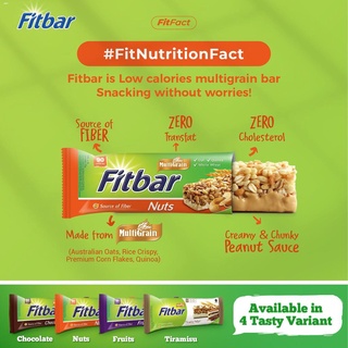 Snacks◇Fitbar Nuts Multipacks 5 x 24g (Cereal Bars)