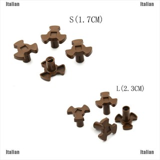 Itali 4PCS Microwave Oven Mica Plates Repairing Part heat Resistance Turntable Coupler