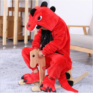 Kids Boy Girls Dinosaur Kigurumi Animal Cosplay Costume Onesie Pajamas Sleepwear