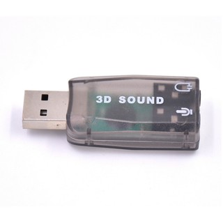 5.1 Channels USB to 3.5mm Jack Audio Adapter Converter PC 3D External Sound Card