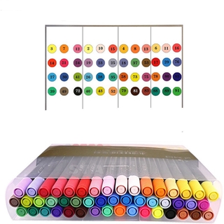tranquillt Brand 3110 watercolor marker 80 Colors 1PCS,Dual Tip Brush Marker Pens, 0.4 Fineliners & Brush Highlighter Pen for Adults Children Painting Water Color Pen for Children Coloring Book Bullet Journal (Random Color) (8)