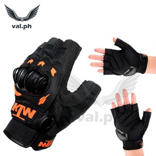 Original KTM Motorcycle Racing Half Finger Gloves