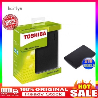 ✤ Orig COD-TOSHIBA 500GB/1TB/2TB High Speed USB 3.0 External Hard Disk Drive for PC Laptop
