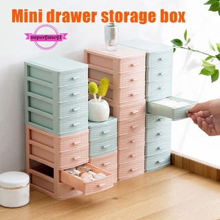 Drawer Mini Desktop Storage Box Multi-layer Cosmetics Finishing Box Plastic Jewelry Lipstick Storage Case