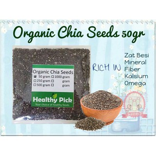 Chia SEEDS Organic 50g / SUPERFOOD / CHIASEED / CHIA SEED Organic
