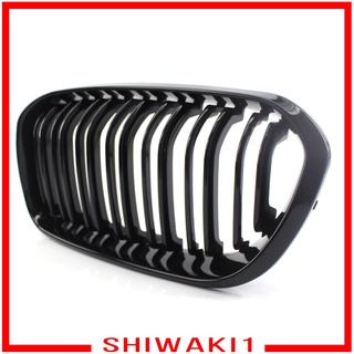 [SHIWAKI1] Front Double Line Grills Grille For BMW F20 2015-2017 ABS Black Grills