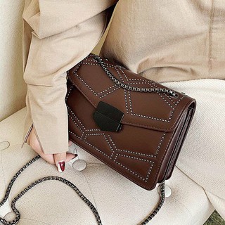 Women Pu Leather Chain Bag Shoulder Crossbody Bag sling bags