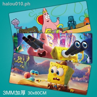 ready stock☈SpongeBob Animation Peripheral Pie Daxing Computer Notebook Desk Mat Super Ins Wind Cute Waterproof Mouse Pad