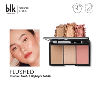 blk cosmetics Contour, Blush & Highlight Palette Flushed (exp Sep 2022)