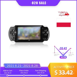 X6 8GB 128-bit Handheld Game Console 10000+ Games 4.3 inch PSP HD Retro Handheld Video Game Console