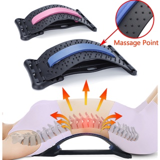 Back Massager Stretcher Support Spine Deck Pain Relief Lumbar Relief Fitness Massage Equipment
