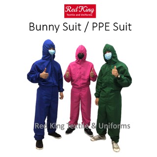 PPE Bunny Suit in Microfiber Fabric