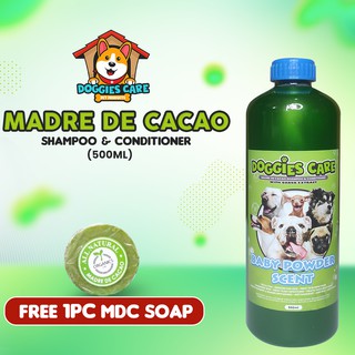 Madre de Cacao Shampoo & Conditioner with Guava Extracts 500ml Anti Tick and Flea, Anti Fungal