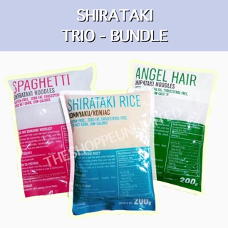 SHIRATAKI TRIO BUNDLE for KETO DIET/LOW CARB DIET